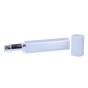 Atomizer - pojemnik karbowany na perfumy/wodę/odświeżacz twarzy/płyn antybakteryjny - srebrny