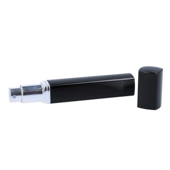 Atomizer - pojemnik karbowany na perfumy/wodę/odświeżacz twarzy/płyn antybakteryjny - czarny