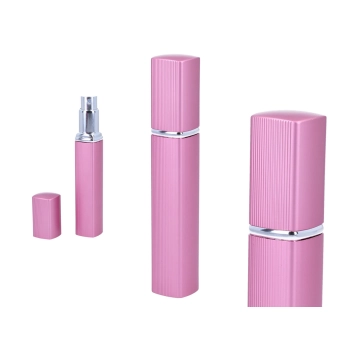 Atomizer - pojemnik karbowany na perfumy/wodę/odświeżacz twarzy/płyn antybakteryjny - różowy