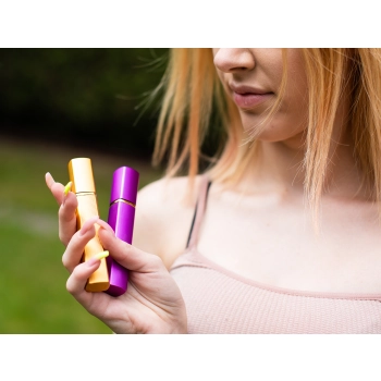 Atomizer - pojemnik karbowany na perfumy/wodę/odświeżacz twarzy/płyn antybakteryjny - fuksja
