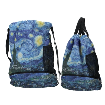 Plecak z kieszonkami - V. van Gogh, Gwiaździsta Noc (CARMANI)
