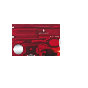 Swiss Card Lite - Transparentna Czerwona S1